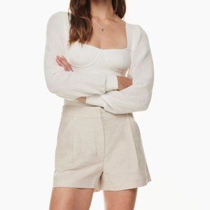 Aritzia Wilfred Fable Linen 3" Light Pink